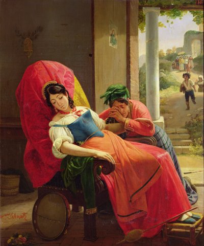 The Assassinated Woman by Jean Victor Schnetz